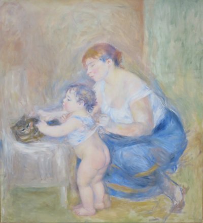 Anya és gyermek alkotó: Pierre Auguste Renoir
